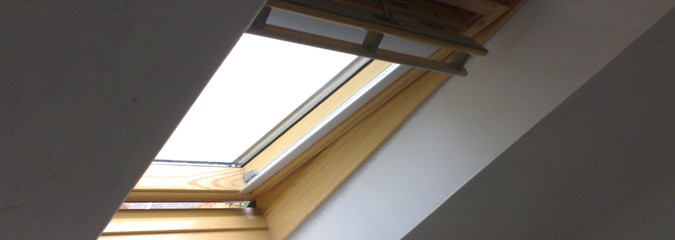 Angled roof lights